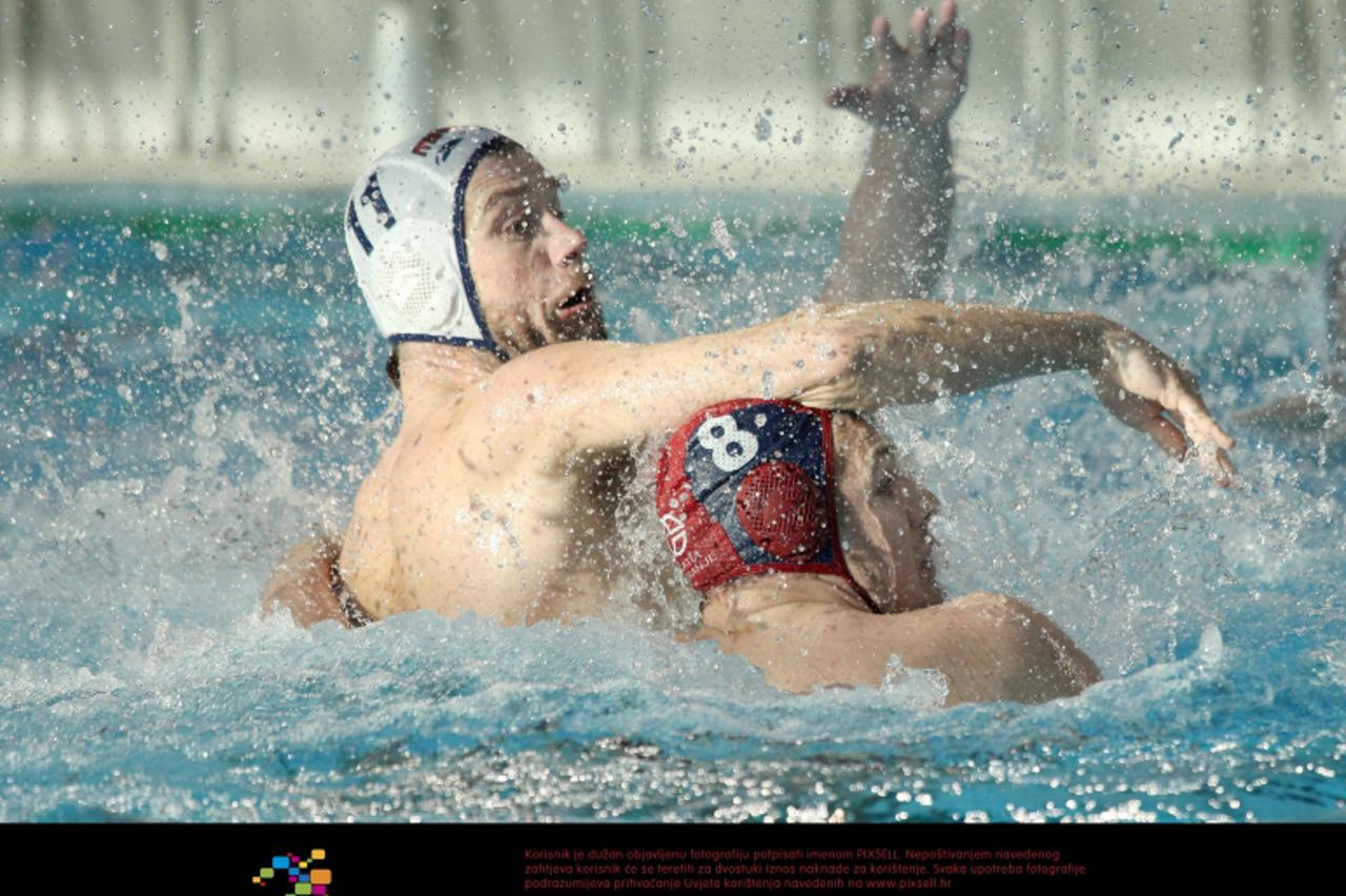 \'02.04.2011., Bazeni Kantrida, Rijeka - Vaterpolo utakmica Final Four Jadranske vaterpolo lige izmedju Juga i Mladosti.  Photo: Nel Pavletic/PIXSELL\'