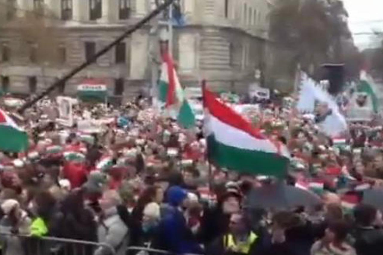 Mađarska prosvjed