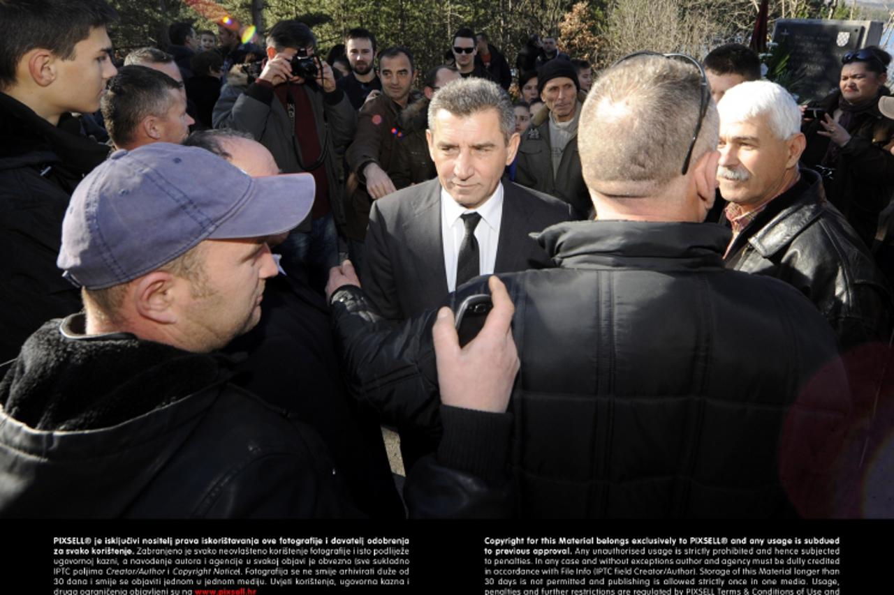 '27.01.2013., Sinj, Peruca - Obiljezavanje 20. obljetnice Vojne akcije Peruca i oslobodenja HE Peruca. General Ante Gotovina. Photo: Tino Juric/PIXSELL'