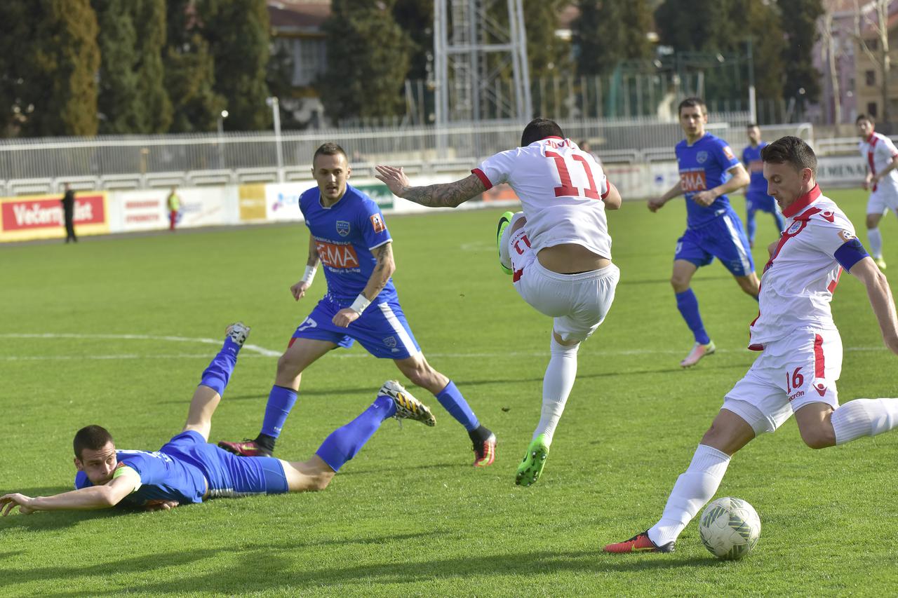 BiH,04.03.17. Mostar,Stadion Bjeli brijeg,  Prvenstvena utakmica HŠK ZRINJSKI-FK KRUPA Photo:Stojan Lasic