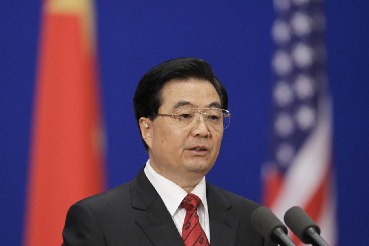 \'China\'s President Hu Jintao delivers a speech during the opening ceremony of the China-U.S. Strategic and Economic Dialogue in Beijing May 24, 2010. REUTERS/Jason Lee (CHINA - Tags: POLITICS)\'