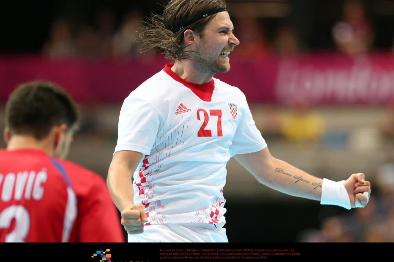 '31.07.2012., London - Ljetne Olimpijske igre2012, rukometna utakmica, 2. kolo, Hrvatska - Srbija. Ivan Cupic. Photo: Igor Kralj/PIXSELL'
