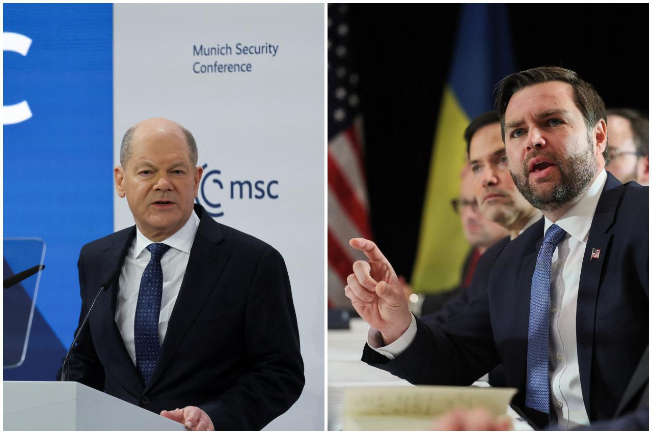 Olaf Scholz, JD Vance