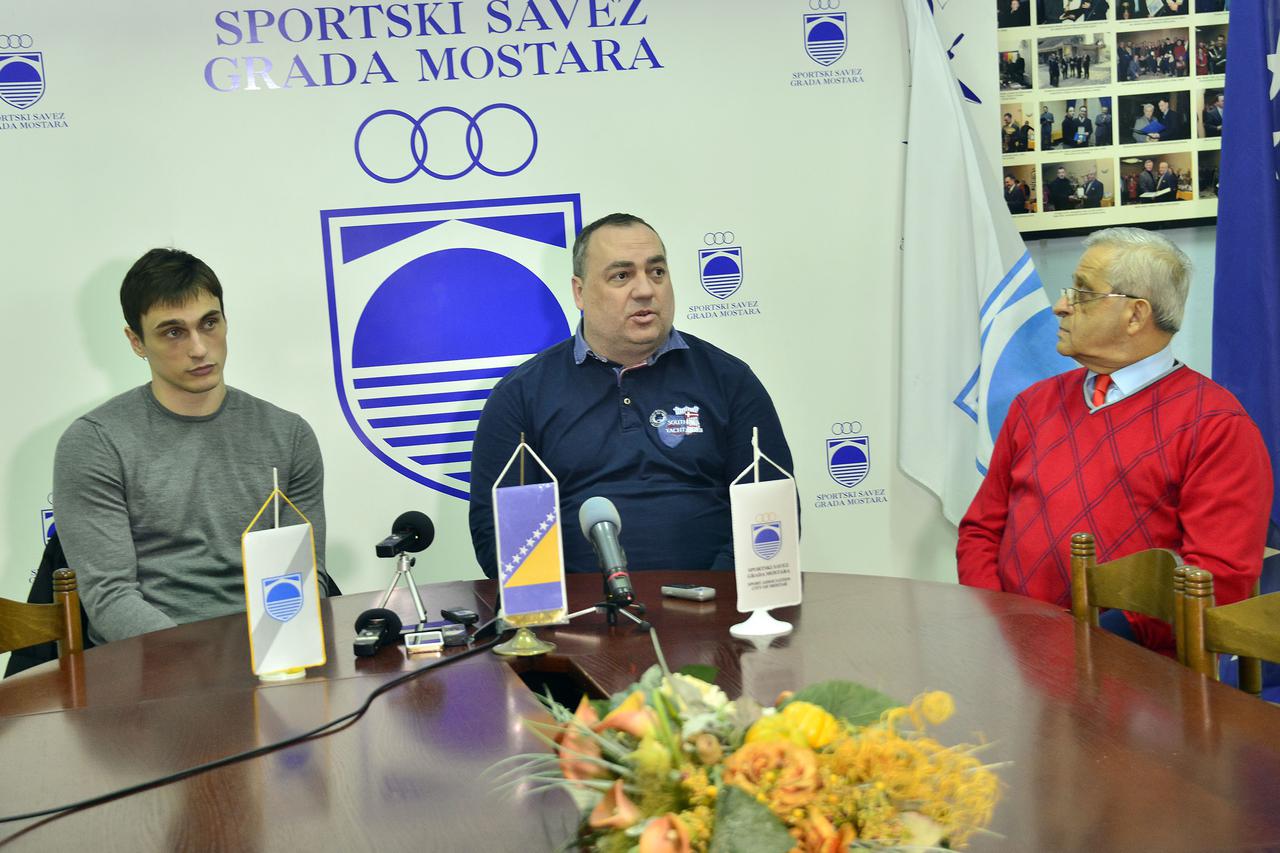 BiH,02.01.16.Mostar,  Press rukometasi BiH u Mostaru pripremet   Karacic i trener Photo:Stojan Lasic