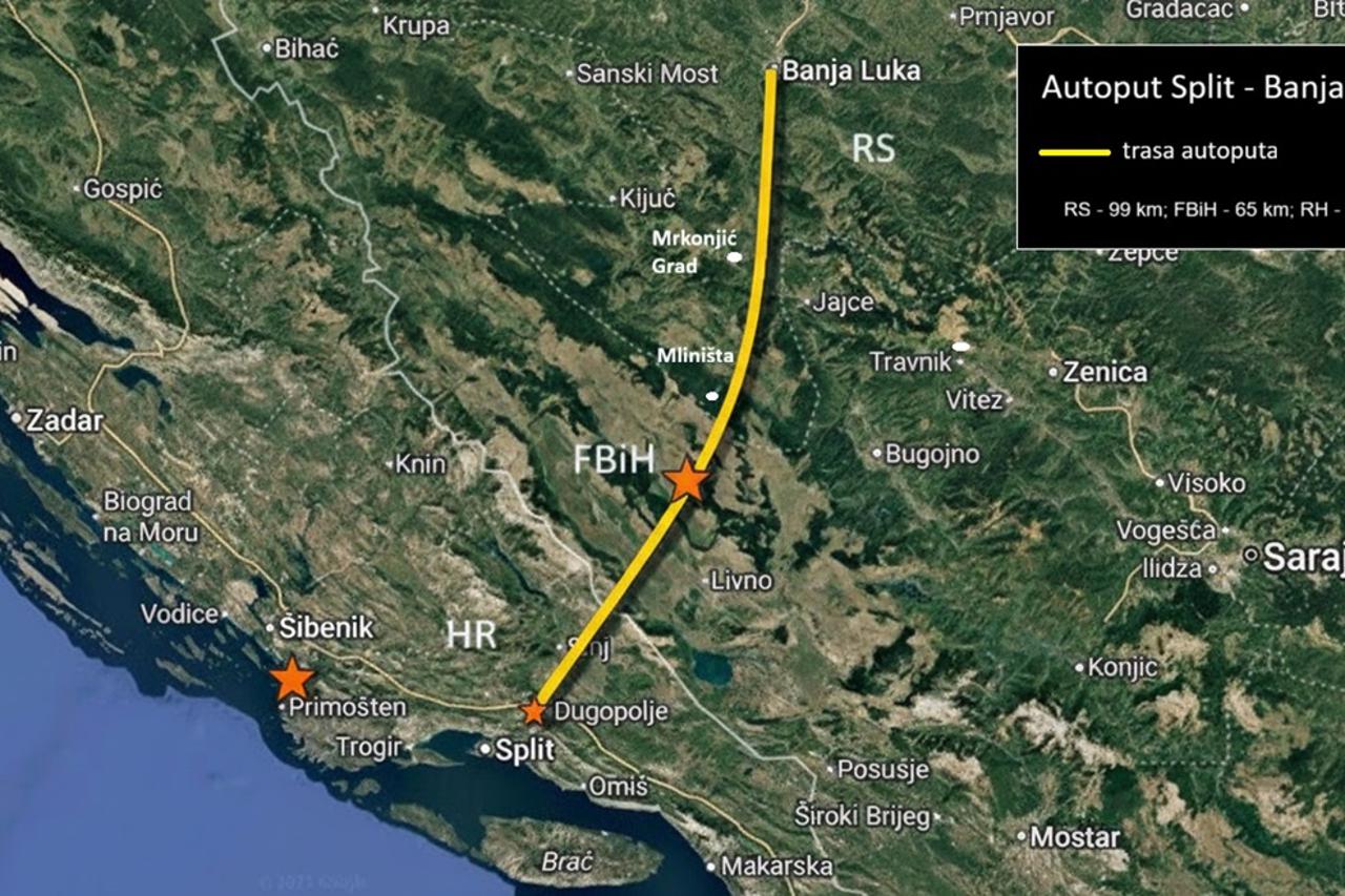autocesta banja luka - split