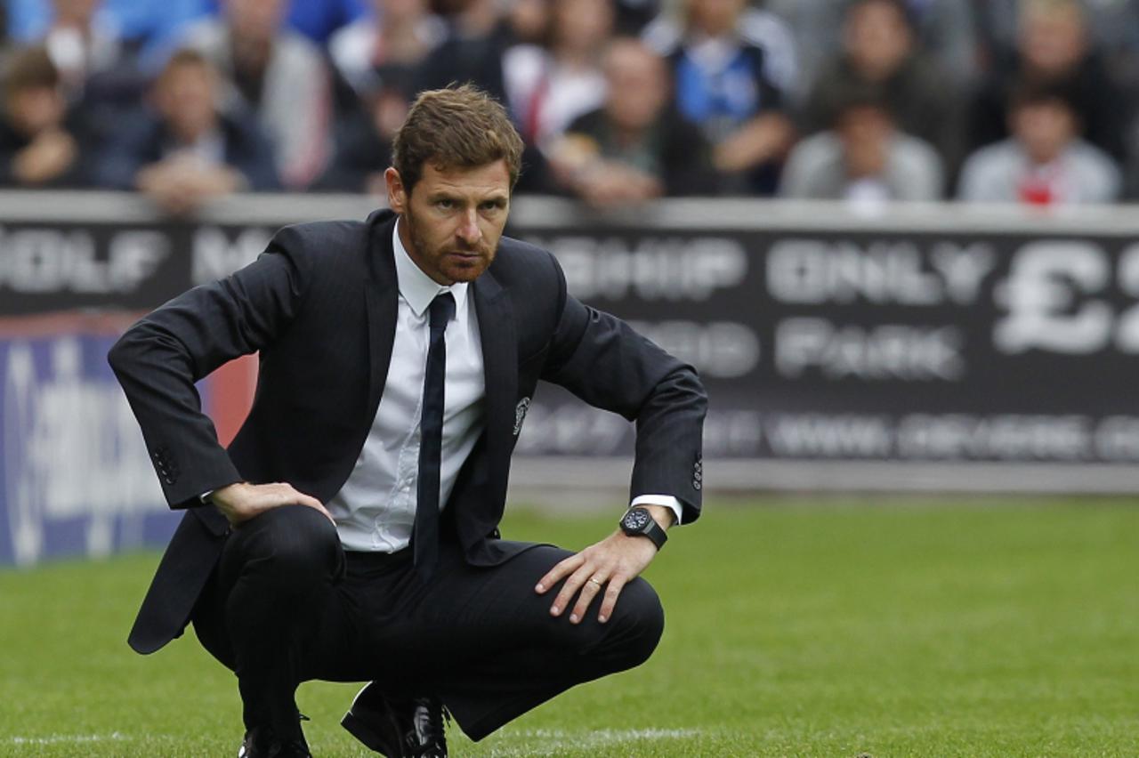 'Chelsea\'s Portuguese Manager Andre Villas-Boas gestures during the British Premier League football match Stoke City vs Chelsea at The Brittannia Stadium in Stoke-on-Trent , central England on August