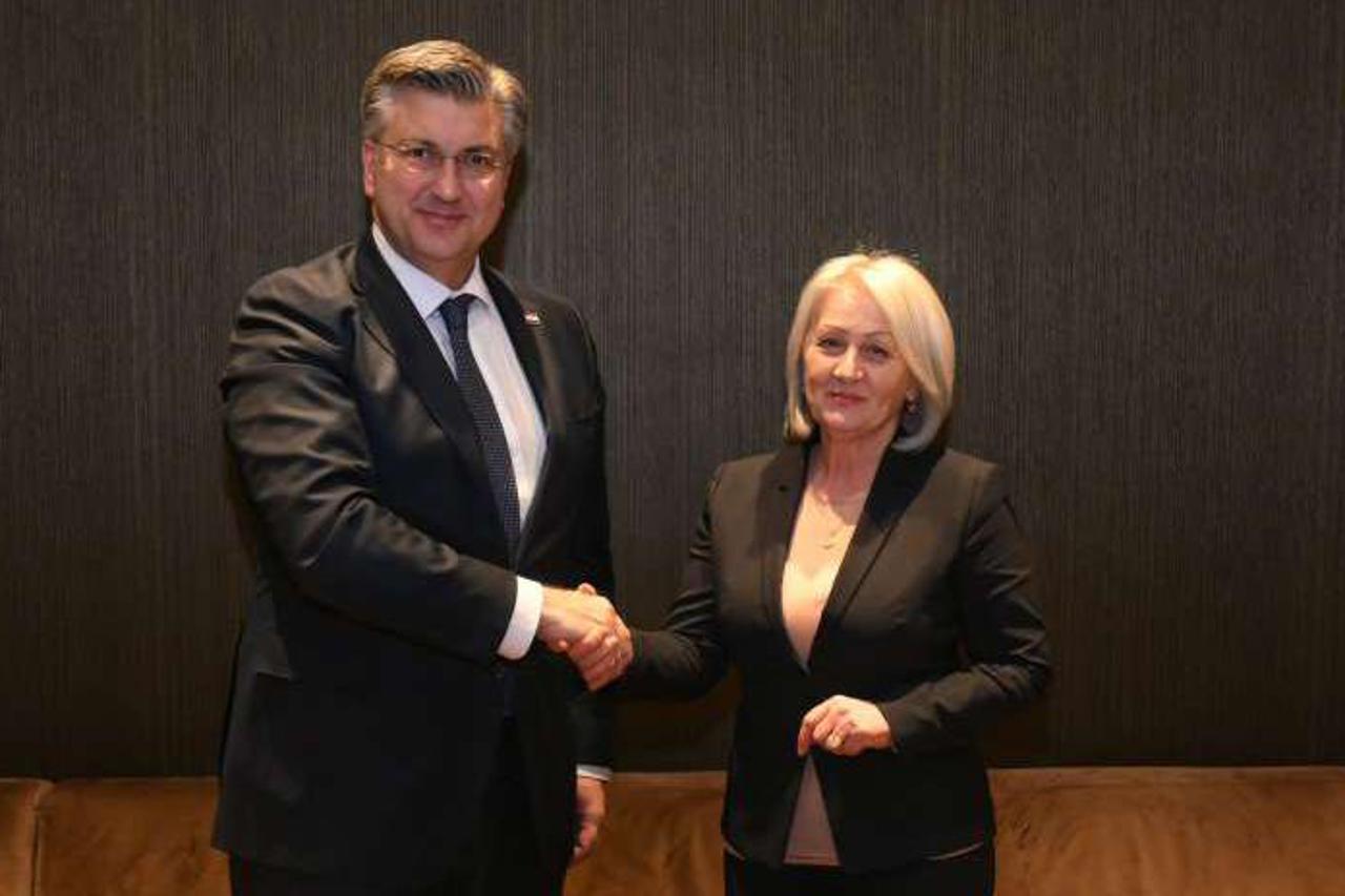 Andrej Plenković i Borjana Krišto