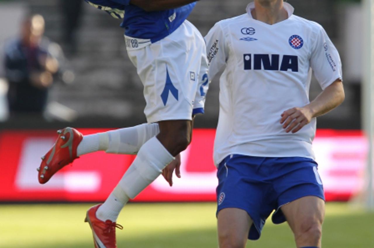 \'07.04.2010., Split - Druga polufinalna utakmica Kupa Hrvatske u nogometu u kojoj su se susreli NK Hajduk i NK Dinamo. Dodo i Ivan Strinic.  Photo: Filip Brala/PIXSELL\'