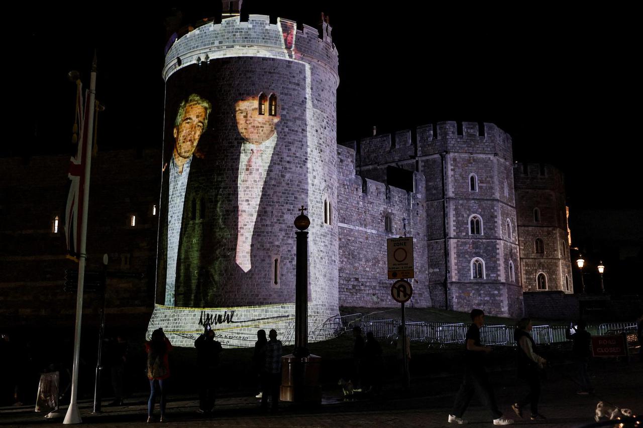projekcija slika na dvorcu Windsor