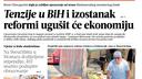 Večernji list BiH u četvrtak o ‘sudaru’ Zmajeva sa Švicarcima, upozorenjima MMF-a, problemima poljoprivrednika… Večernji list BiH u četvrtak o ‘sudaru’ Zmajeva sa Švicarcima, upozorenjima MMF-a, problemima poljoprivrednika…