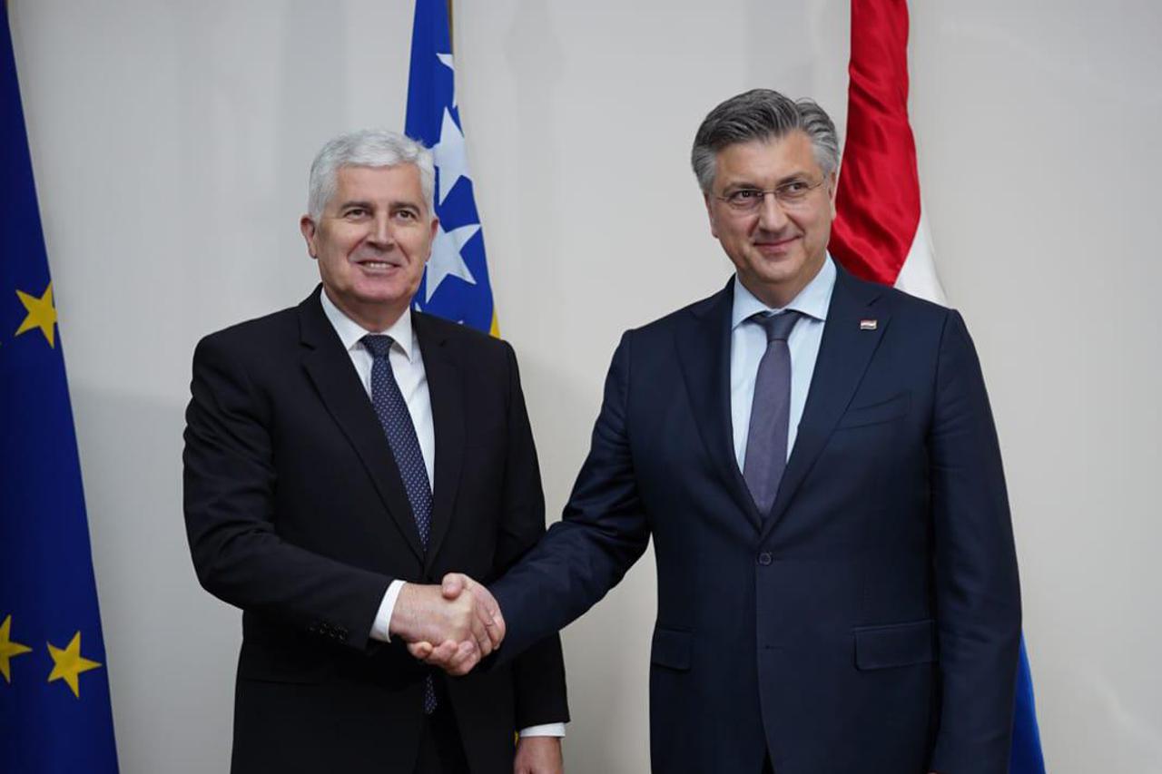 Sastanak Čovića i Plenkovića