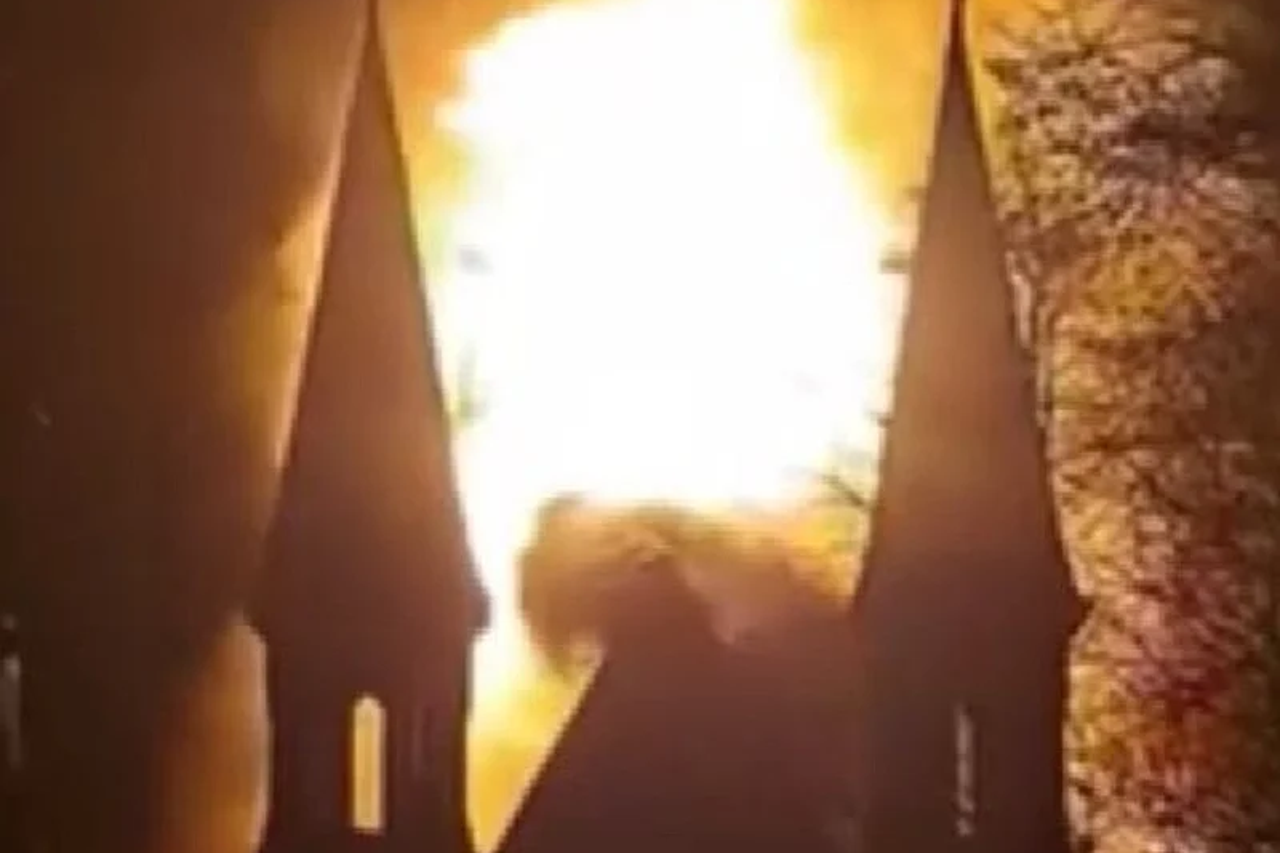 požar na crkvi u Amsterdamu