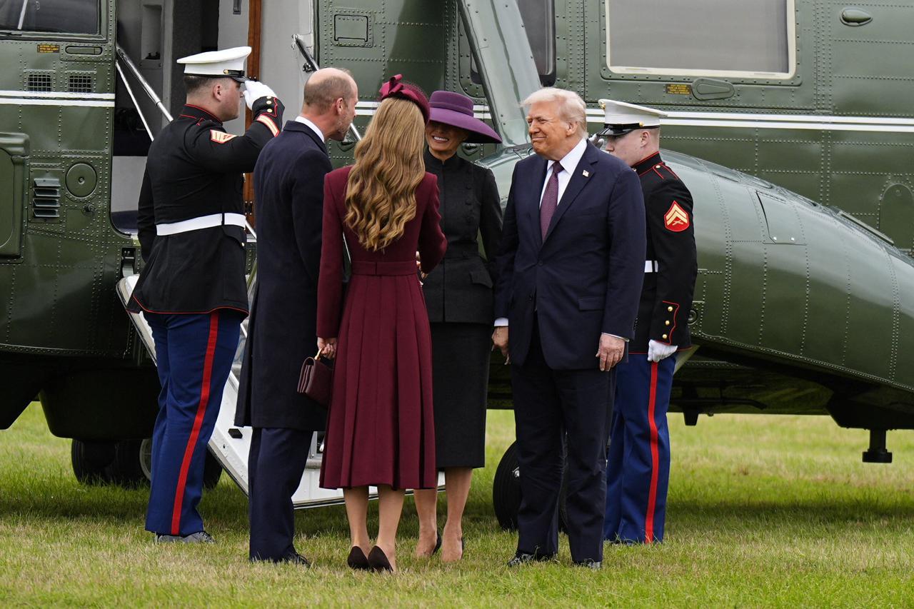 Trump s princom Williamom i Kate