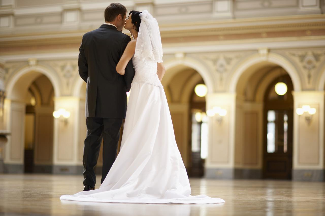 Bride and Bridegroom at Wedding