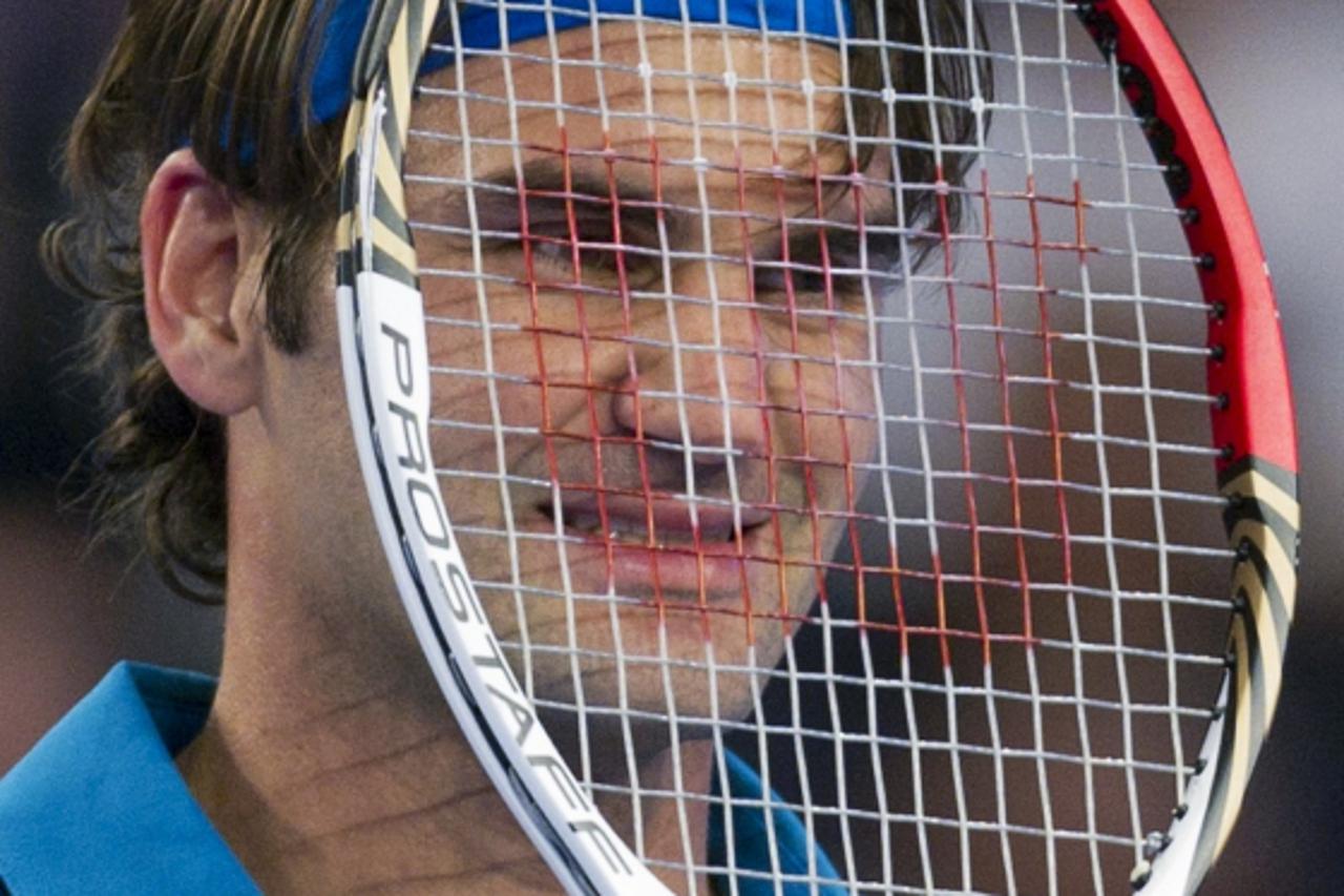 Wozniacki Federer egzibicija (1)