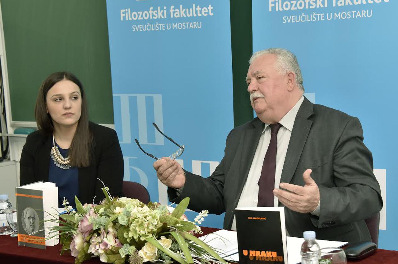 BiH,21.04.2016.Mostar , Filozofski,Predavanje akademika prof. dr. sc. Šimuna Muse o temi Ilija Jakovljević i roman U mrakuPhoto:Stojan Lasic