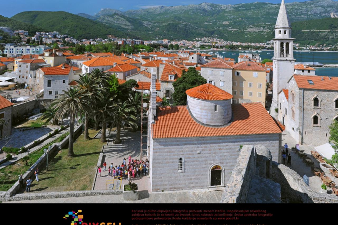 \'View over the old town of Budva, Montenegro, 14 May 2010. Since Montenegro declared its independency in 2006, more and more vacationers choose the small country as their holiday destination. Photo: 