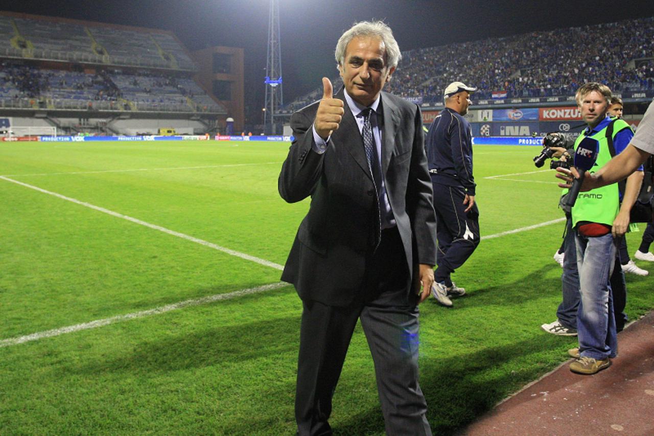 \'16.09.2010., Stadion Maksimir, Zagreb - Europska liga, skupina D, Dinamo - Villarreal.Trener Dinama Vahid Halilhodzic. Photo: Igor Kralj/PIXSELL\'