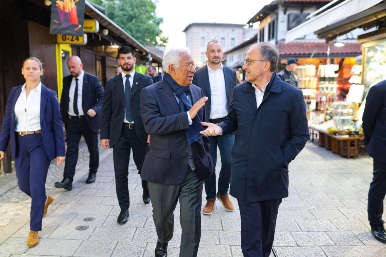 Antonio Costa u šetnji Sarajevom