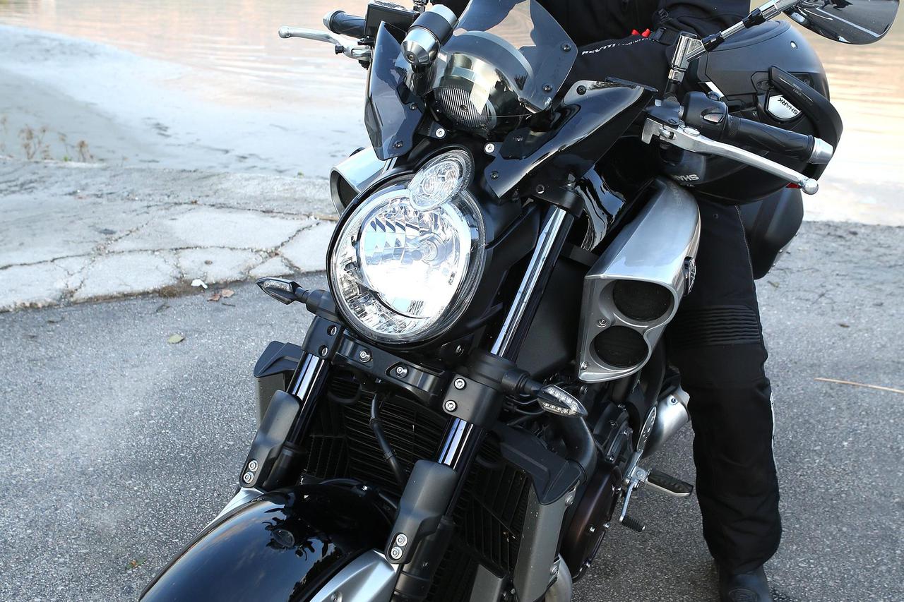 30.11.2015., Stobrec - Pjevac Jole Cagalj na motoru.  Photo: Miranda Cikotic/PIXSELL