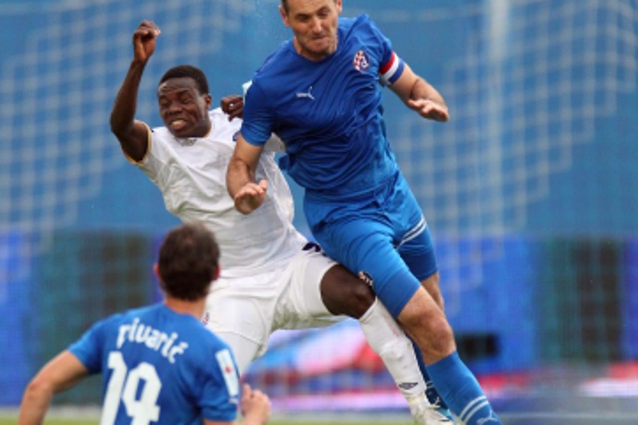 '26.05.2013., stadion u Maksimiru, Zagreb - MAXtx 1. HNL, 33. kolo, Dinamo Zagreb - Hajduk Split. Jean Evrard Kouassi, Josip Simunic.  Photo: Zeljko Lukunic/PIXSELL'