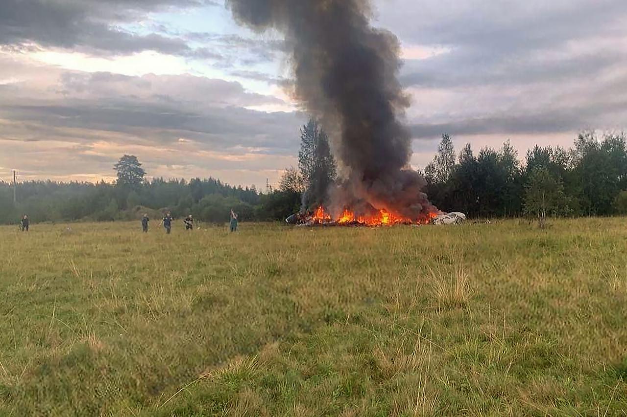 pad Prigožinovog aviona