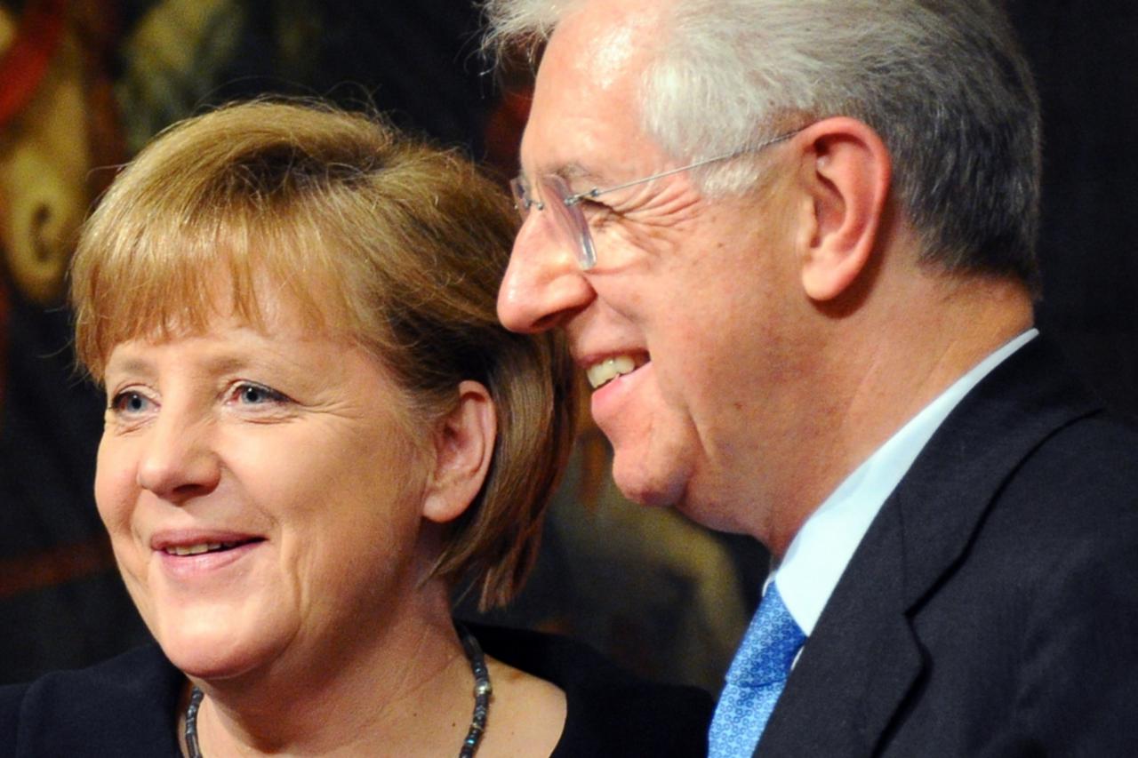 Angela Merkel i Mario Monti