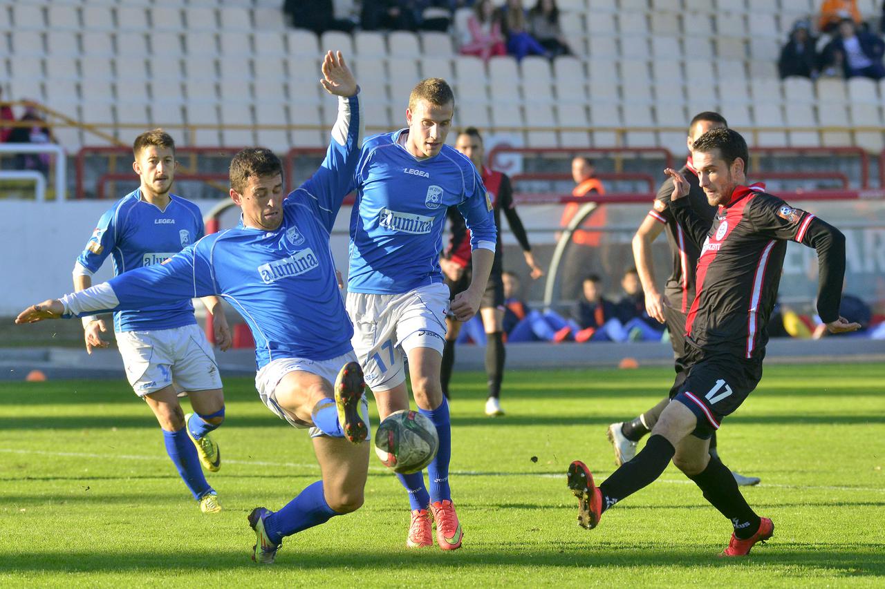 BiH,28.11.2015.Mostar, Stadion Bijeli brijeg,  Prvenstvena nogometna utakmica    Zrinjski - Drina Photo:Stojan Lasic