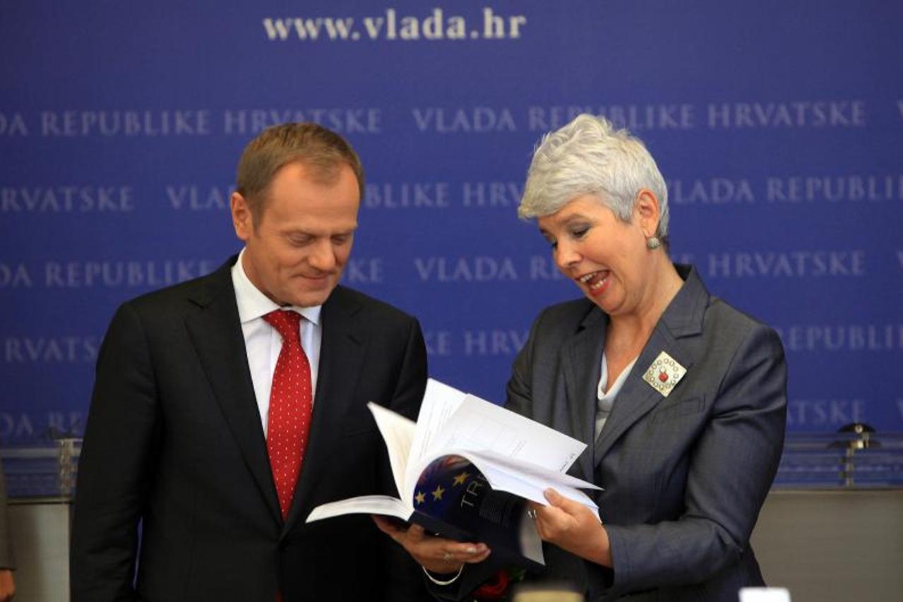 jadranka Kosor, i poljski premijer