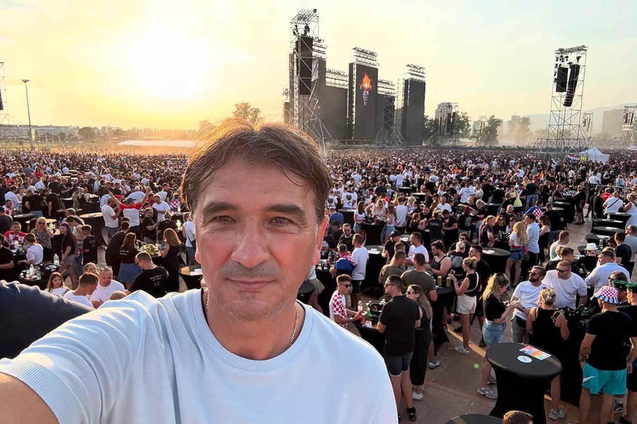 Zlatko Dalić na Thompsonovom koncertu