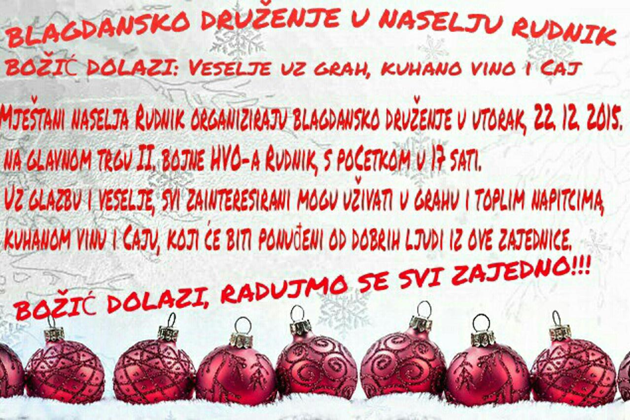 blagdansko druženje rudnik