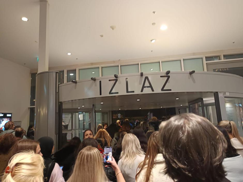 Arena centar u Zagrebu evakuacija